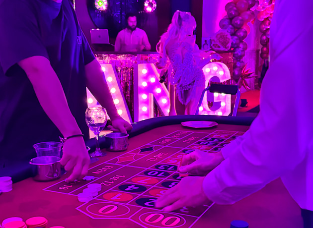 Miami Vice theme night Decorations rental. Miami Style Casino Party Featuring Large Neon Letters, Glamorous Lights, Tropical Vibes, Luxury Decor, and High Energy Entertainment for an Unforgettable Night of Celebration and Style and Exclusive Miami Experience styles themed parties & events. North Vancouver, West Vancouver, Burnaby, Port Moody, Coquitlam, Port Coquitlam, Surrey, Langley, Kelowna, Richmond, Delta, Kamloops, Mission. Chilliwack, Abbotsford, Tsawwassen, Whistler, Squamish...