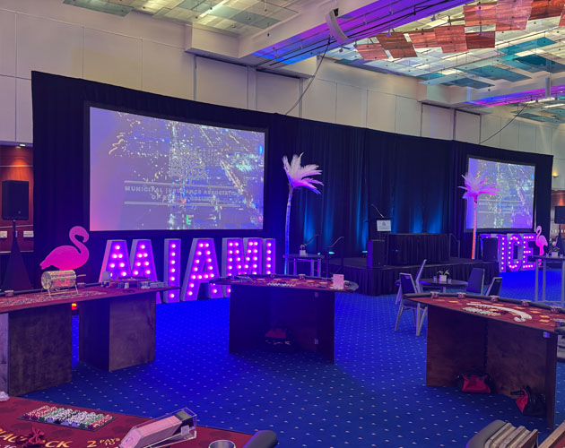 Miami Vice theme night Decorations rental. Miami Style Casino Party Featuring Large Neon Letters, Glamorous Lights, Tropical Vibes, Luxury Decor, and High Energy Entertainment for an Unforgettable Night of Celebration and Style and Exclusive Miami Experience styles themed parties & events. North Vancouver, West Vancouver, Burnaby, Port Moody, Coquitlam, Port Coquitlam, Surrey, Langley, Kelowna, Richmond, Delta, Kamloops, Mission. Chilliwack, Abbotsford, Tsawwassen, Whistler, Squamish...