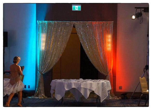 Rental Gold Curtain: The Gold Curtain is a nice complimentary piece to any casino event, trade show, fundraiser, Gatsby Party, 1920's Party, auction, etc. of styles themed parties & events. North Vancouver, West Vancouver, Burnaby, Port Moody, Coquitlam, Port Coquitlam, Surrey, Langley, New Westminster, Richmond, Delta, Aldergrove, Mission. Chilliwack, Abbotsford, Tsawwassen, Whistler, Squamish....