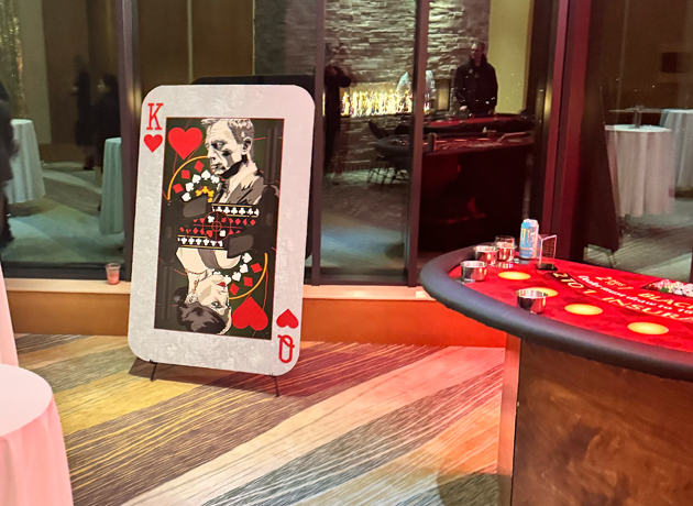 Casino Royale Themed Decorations rental and Props - Fun Event Party Kings in Vancouver BC. James bond party decorations | bond red crpet entrance 007 casino party rental hire...