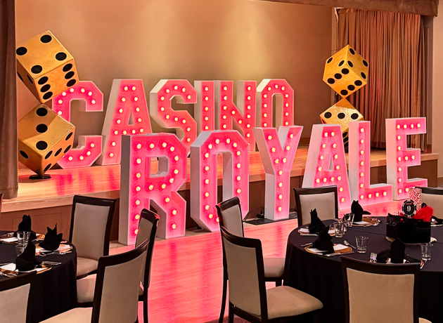 Rental Casino Royale Marquee Letters 4ft 007 Red Entrance rental Casino Royale Themed Decorations rental and Props - Fun Event Party Kings in Vancouver BC. James bond party decorations | bond red crpet entrance 007 casino party rental hire...